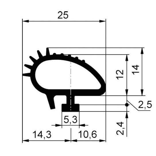 TESNILO ALU VRAT ALU SV 14*25
