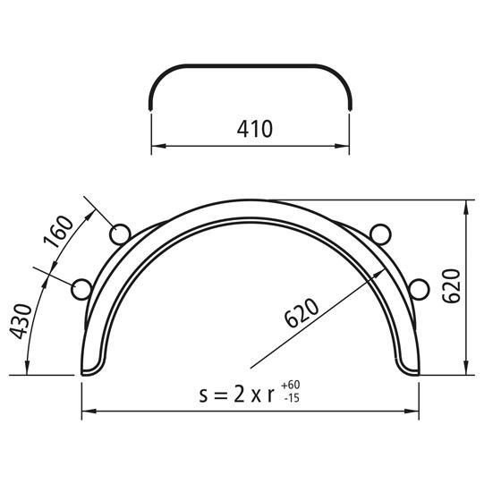 BLATNIK Z NOSILCI 410X1240X2100 fi48