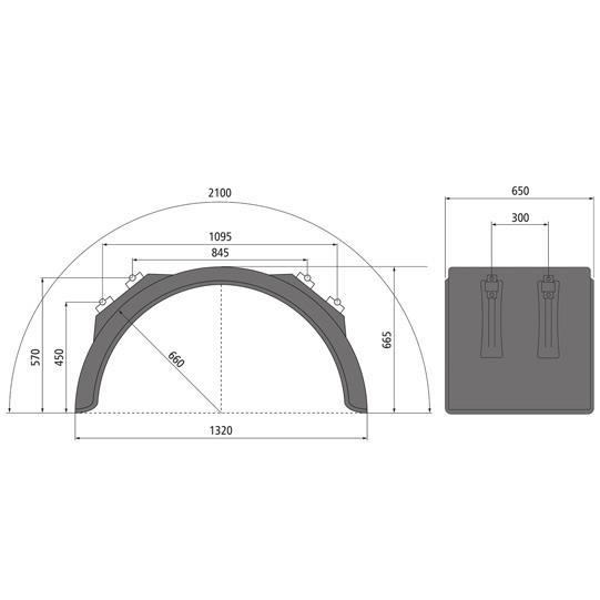 BLATNIK Z NOSILCI 650X1300X2100