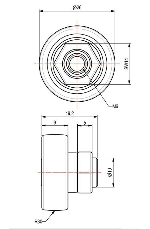 KOLESCE ZA STREHO TSE PVC
