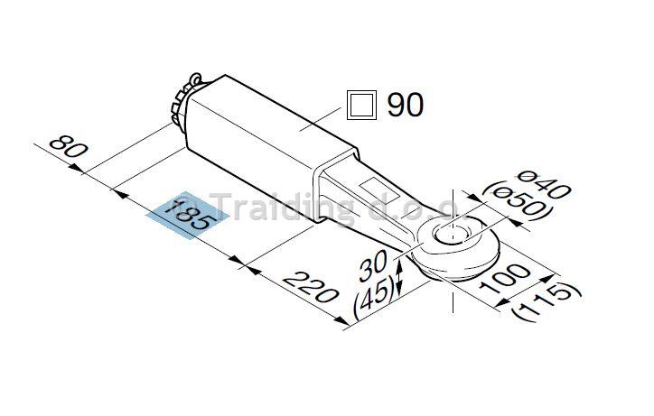 RUDA ZA VARJENJE FI 40 D(kN)190V'(kN)23