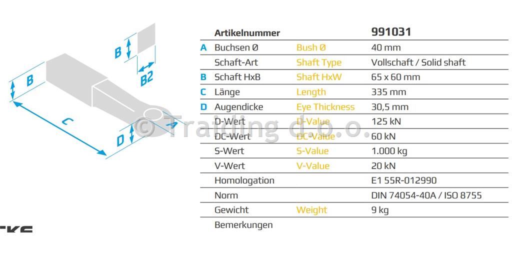 RUDA ZA VARJENJE FI 40 65x60