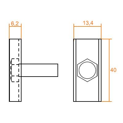 PRITRDILNA PLOŠČICA ZA BOČNO ZAŠČITO