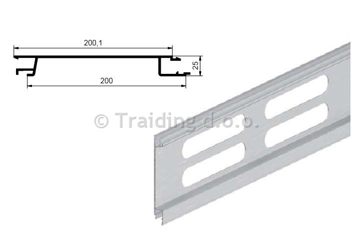 PROFIL EUROLOCK VMESNI PERFORIRAN 2300