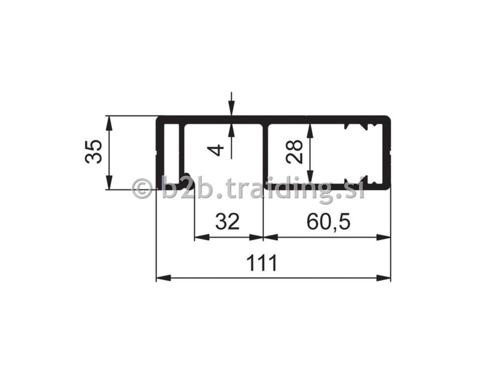 STEBER ALU CS MINI ZADNJI 111 ELOX