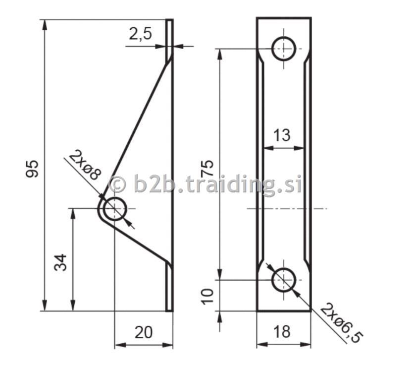 NOSILEC PLINSKEGA AMORTIZERJA 8x75x20