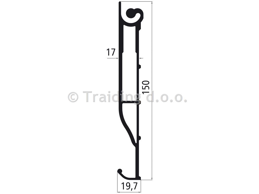 PROFIL EUROLOCK STOPNICA 150 ELOX