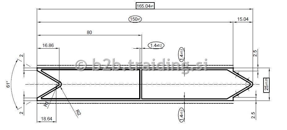 PROFIL "FRANCOSKA PALICA 150mm OJAČENA