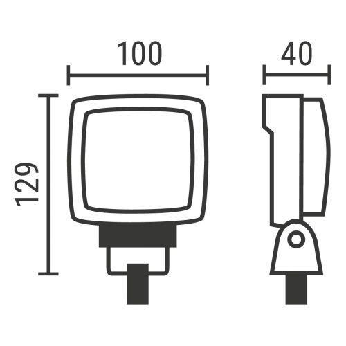 LUČ DELOVNA LED HW 950, ALU OHIŠJE