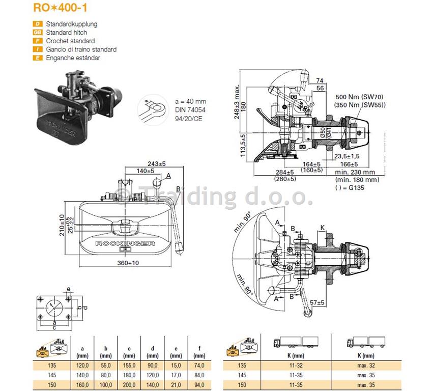 PRIKLOP ROCKINGER RO 400-1 140x80