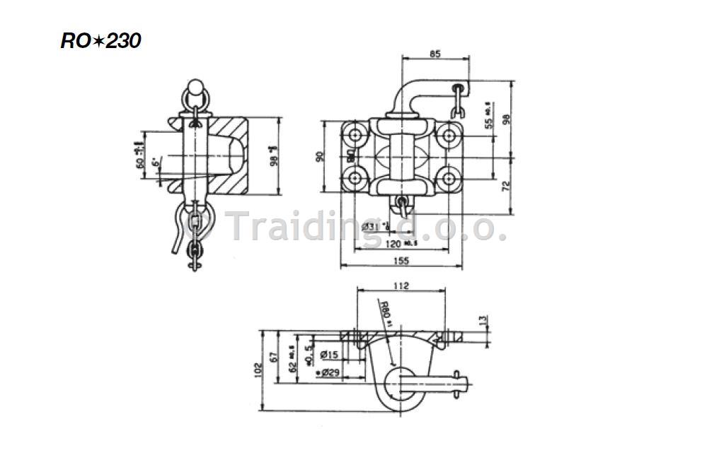 PRIKLOP ROCKINGER 230B35000 120X55